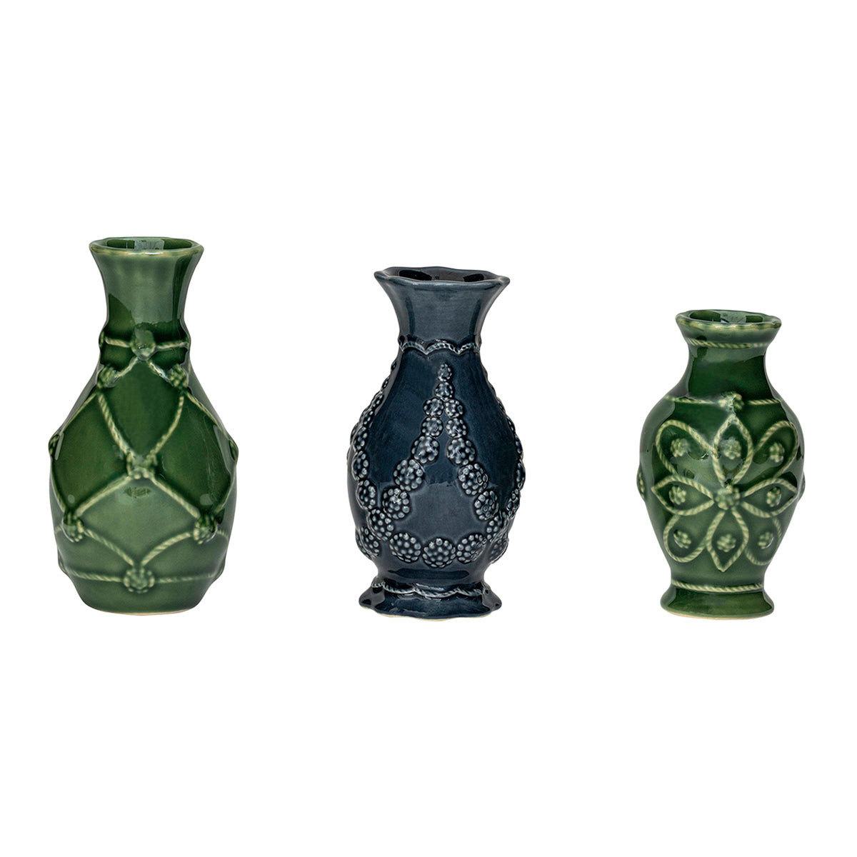 Juliska Veronica Beard Jardins du Monde Mini Vase Trio