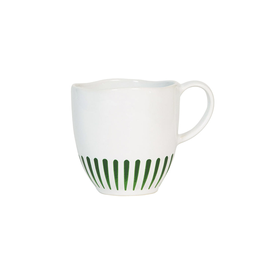 Juliska Sitio Stripe Basil Mug