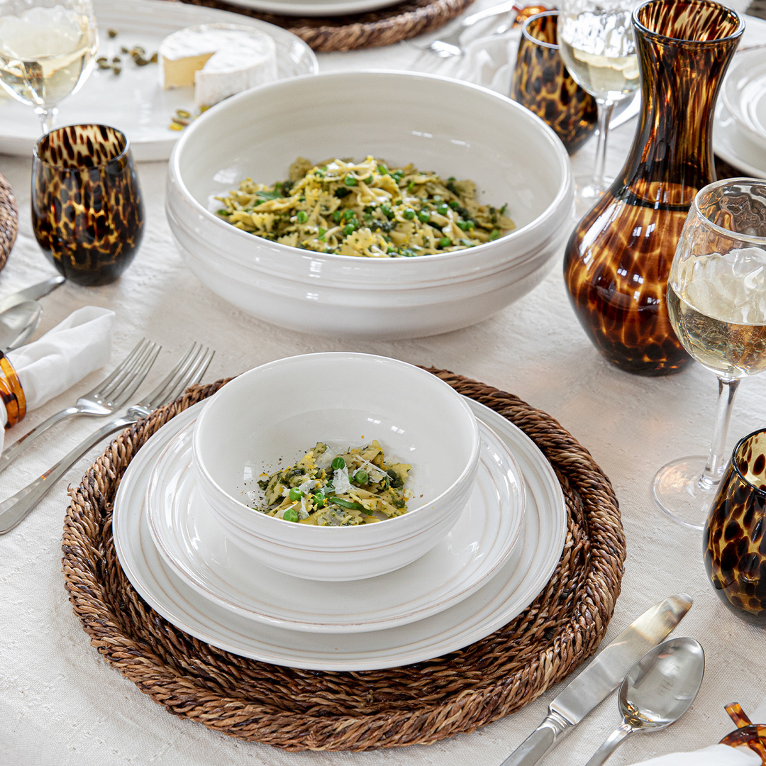 Juliska Bilbao Whitewash 4 Piece Place Setting