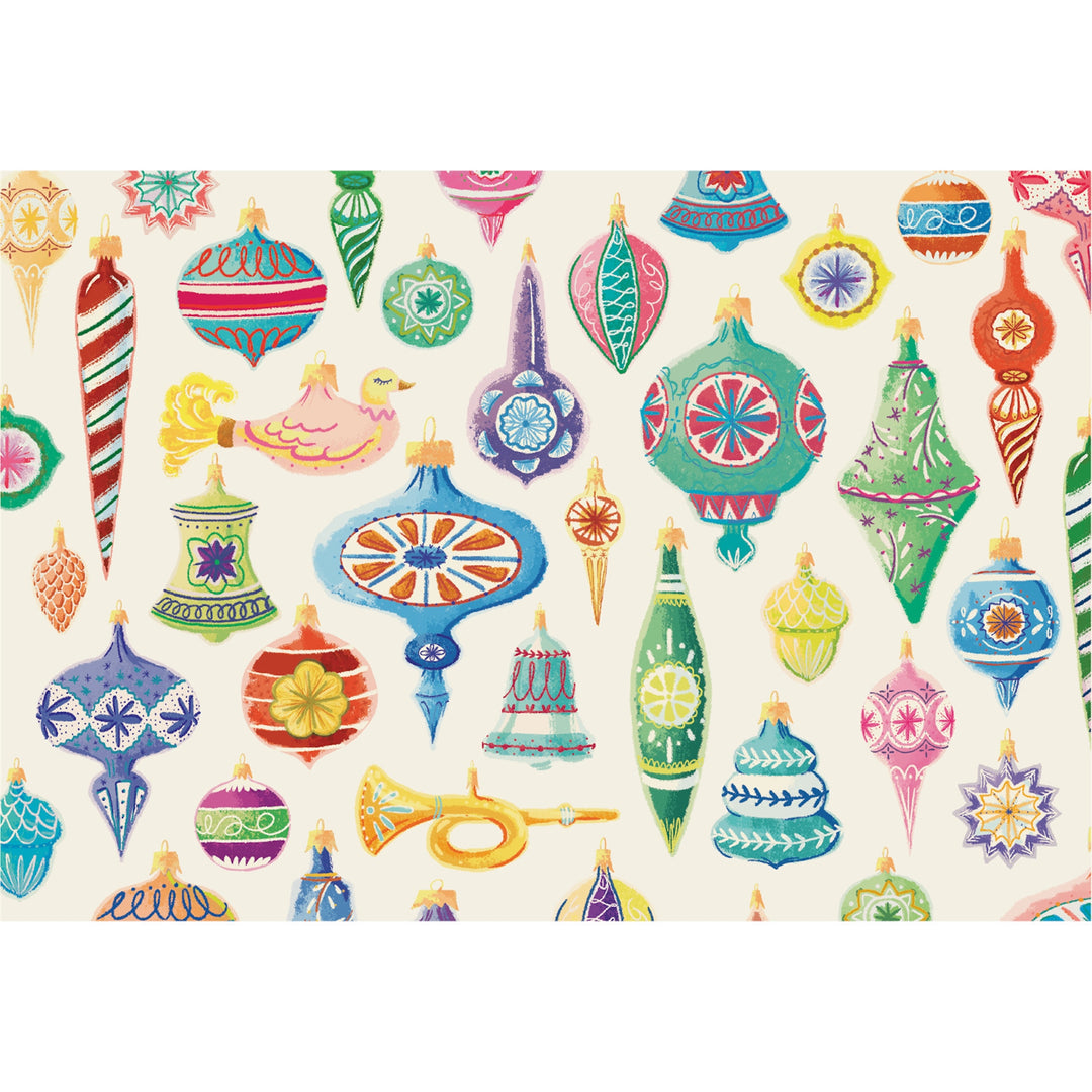 Ornaments Paper Placemat Set/24