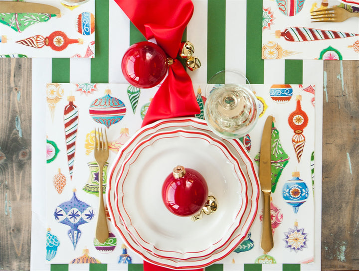 Ornaments Paper Placemat Set/24