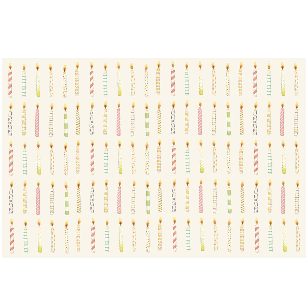 Birthday Candles Placemat Set/24