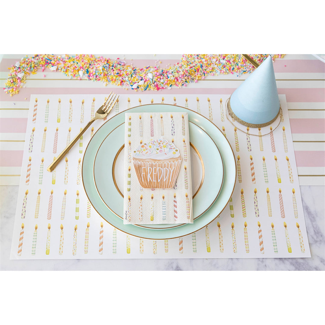 Birthday Candles Placemat Set/24