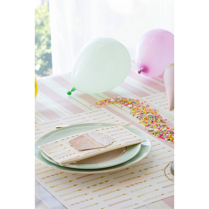 Birthday Candles Placemat Set/24