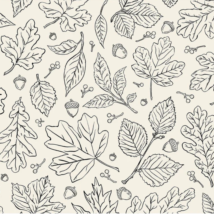 Coloring Leaves Coloring Paper Placemat Set/18