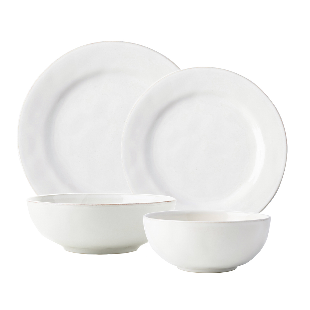 Juliska Puro Whitewash 4 Piece Place Setting