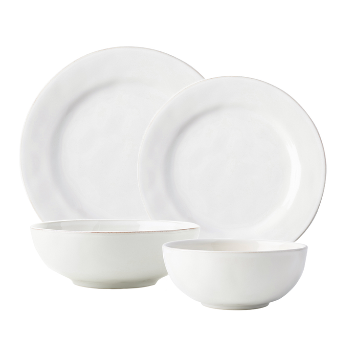 Juliska Puro Whitewash 4 Piece Place Setting