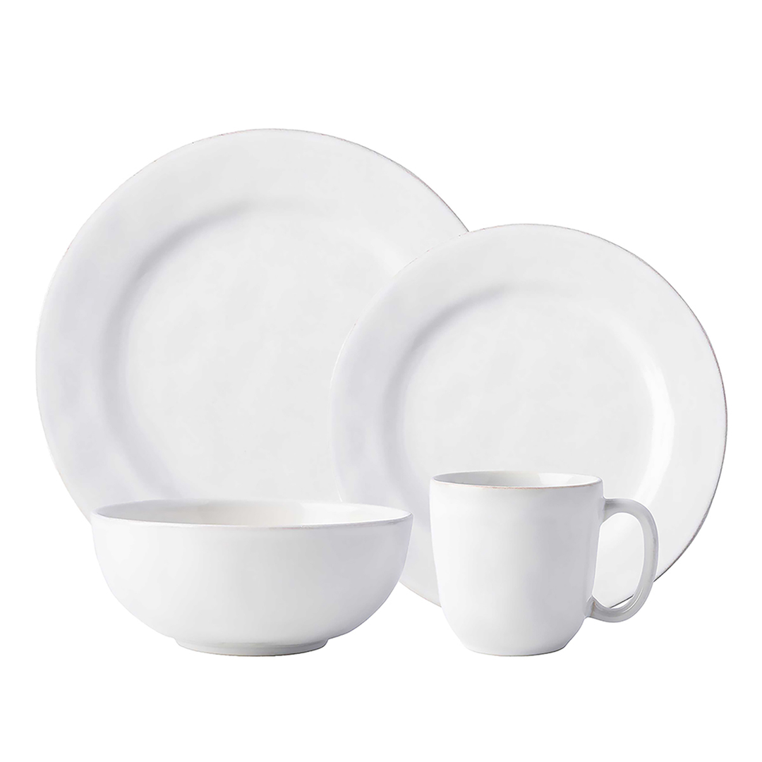 Juliska Puro Whitewash 4 Piece Place Setting w/ Mug