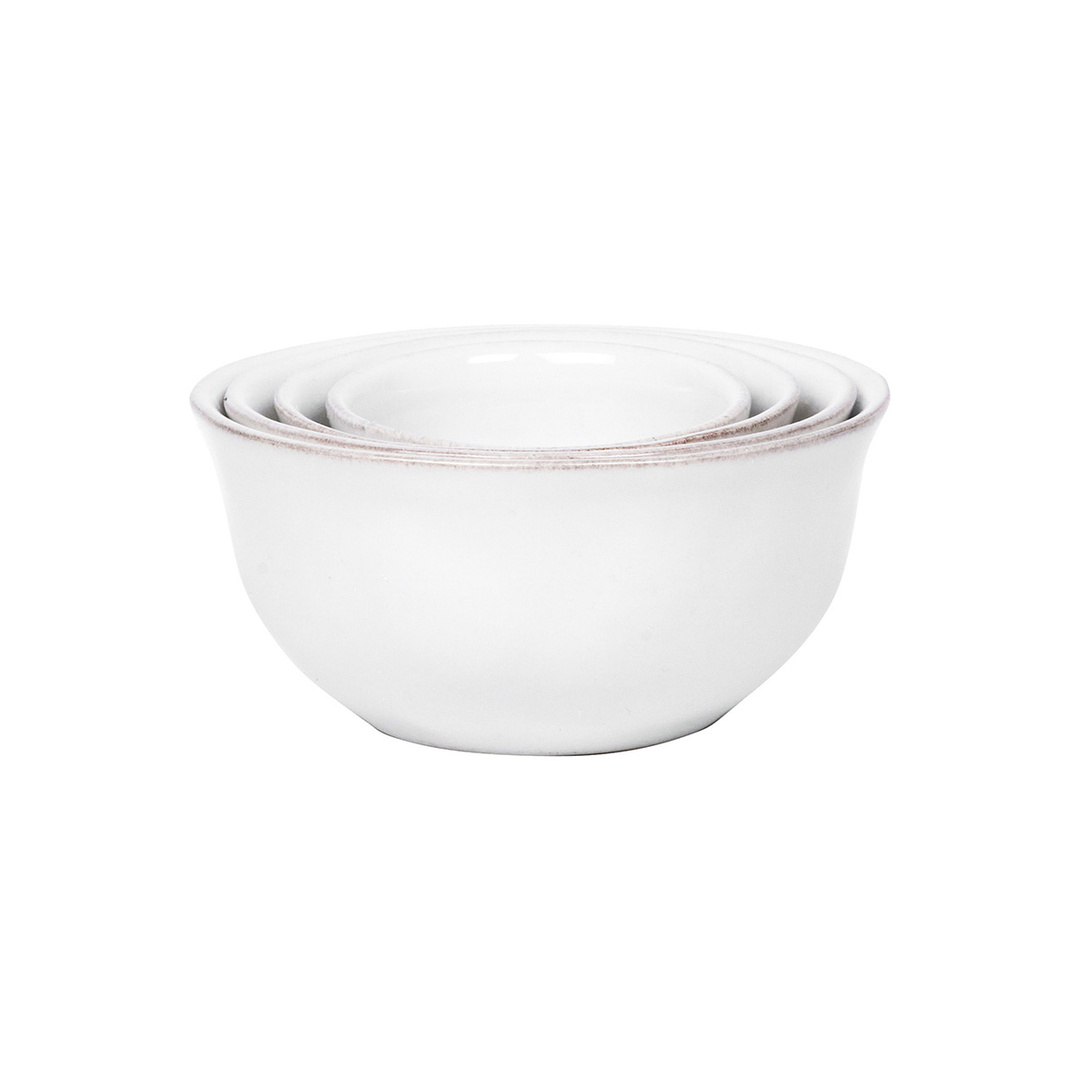 Juliska Puro Whitewash Nesting Prep Bowls