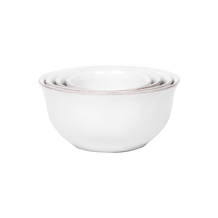 Juliska Puro Whitewash Nesting Prep Bowls