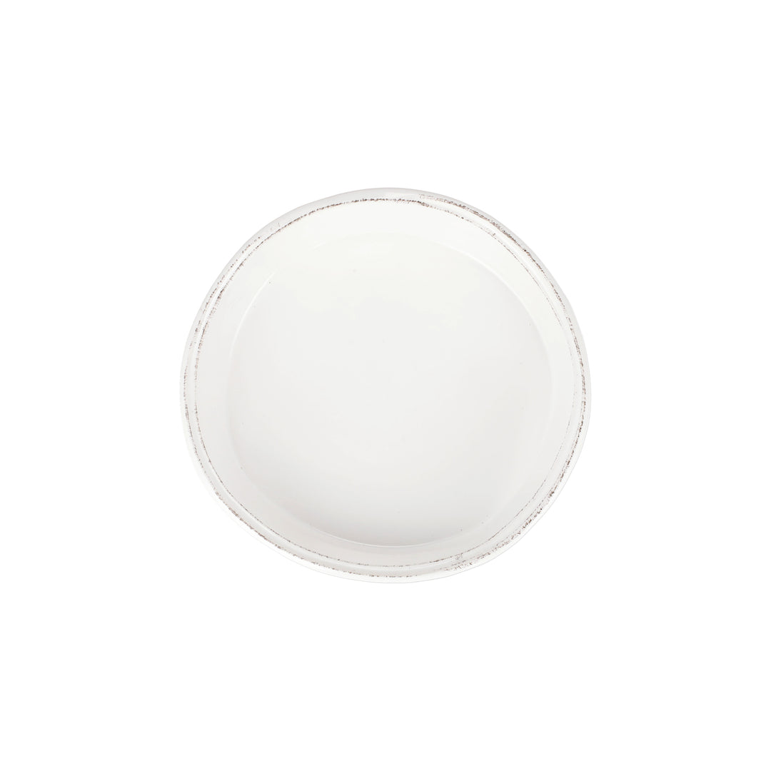 Vietri Lastra White Pie Dish