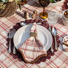 Load image into Gallery viewer, Juliska Harvest Tartan Dinner Napkin
