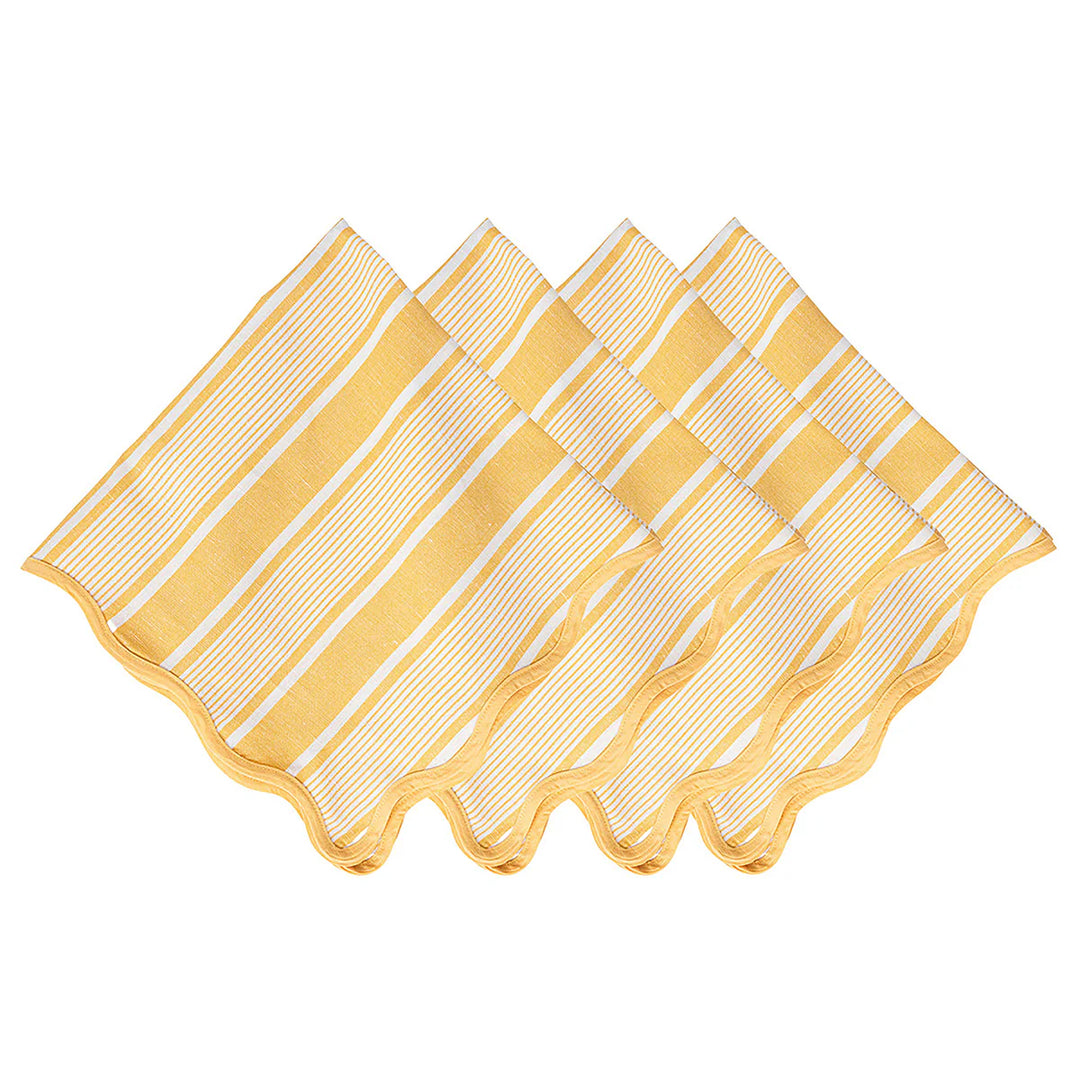 Juliska Cabana Stripe Sunshine Napkin Set/4