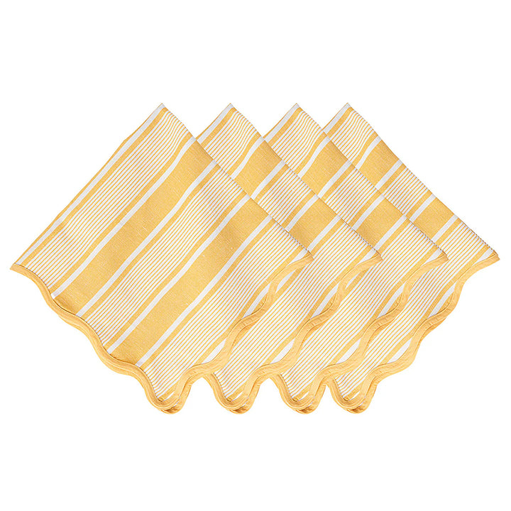 Juliska Cabana Stripe Sunshine Napkin Set/4