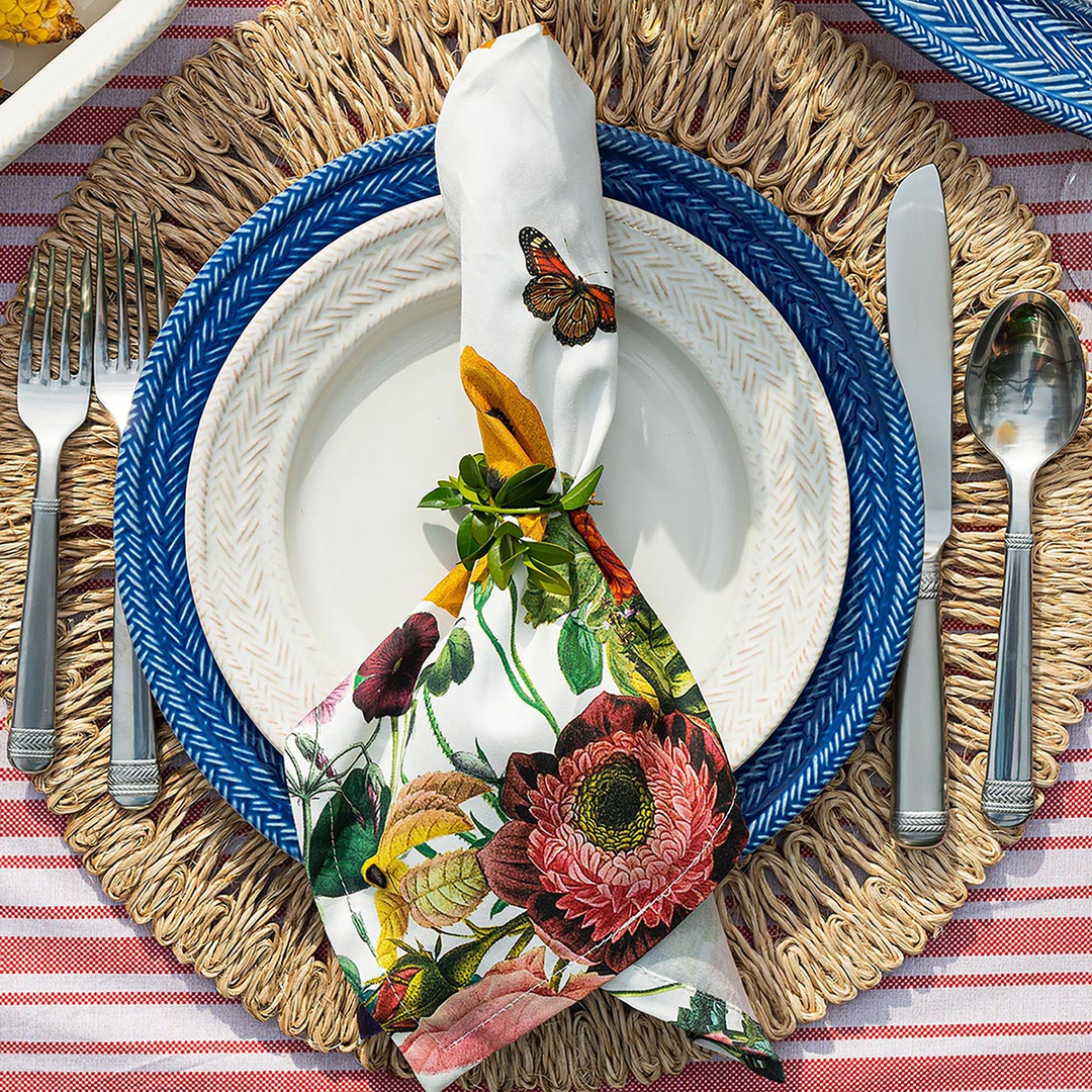 Juliska Field of Flowers White Napkin Set/4