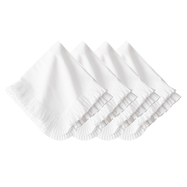 Juliska Mademoiselle White Napkin Set/4