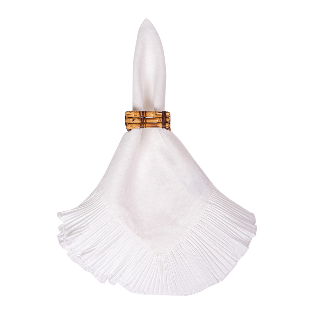 Juliska Mademoiselle White Napkin Set/4