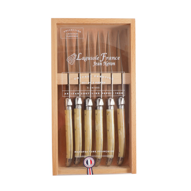 Laguiole Horn Steak Knife Set