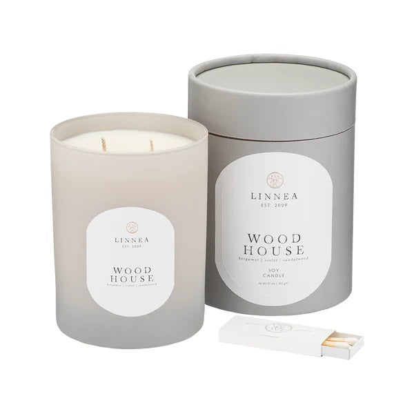 linnea wood house candle