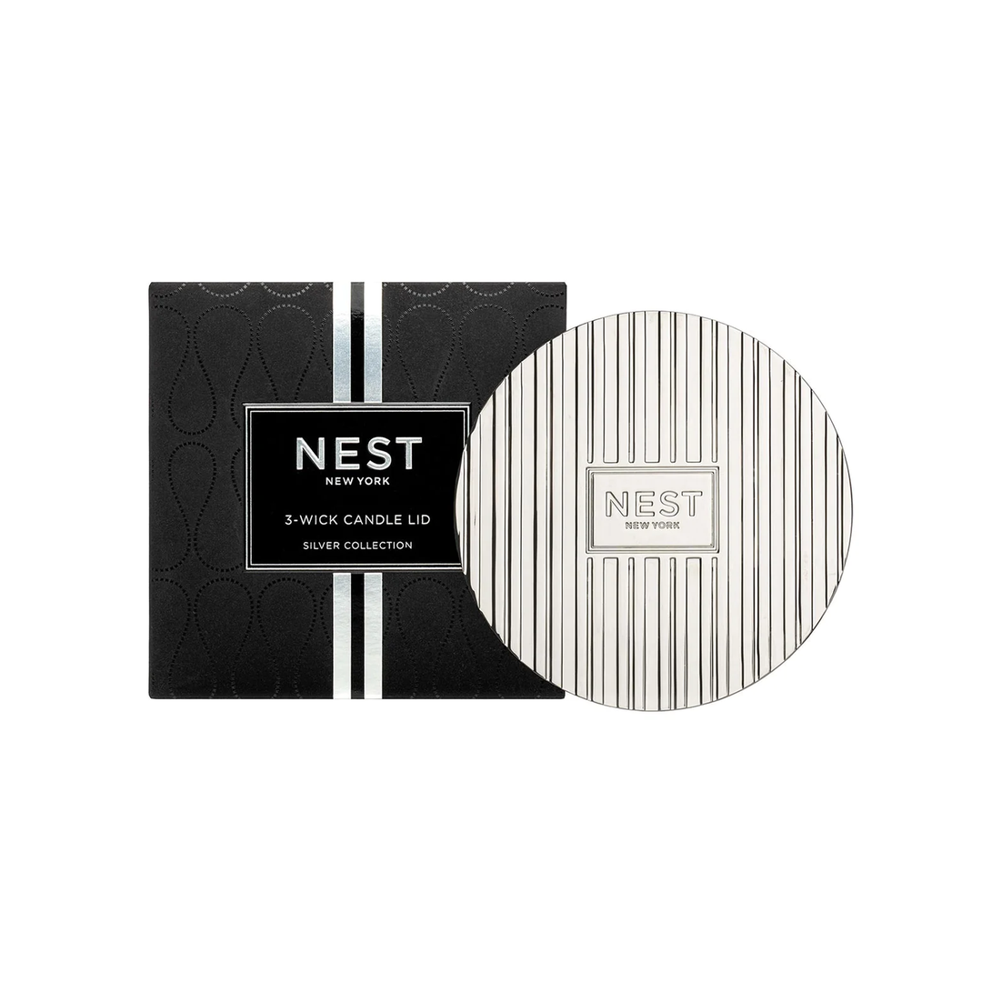 Nest  Silver 3-Wick Candle Lid