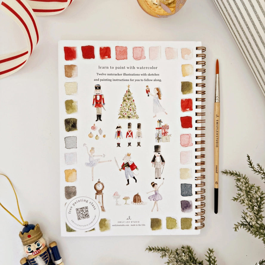 Nutcracker Watercolor Book