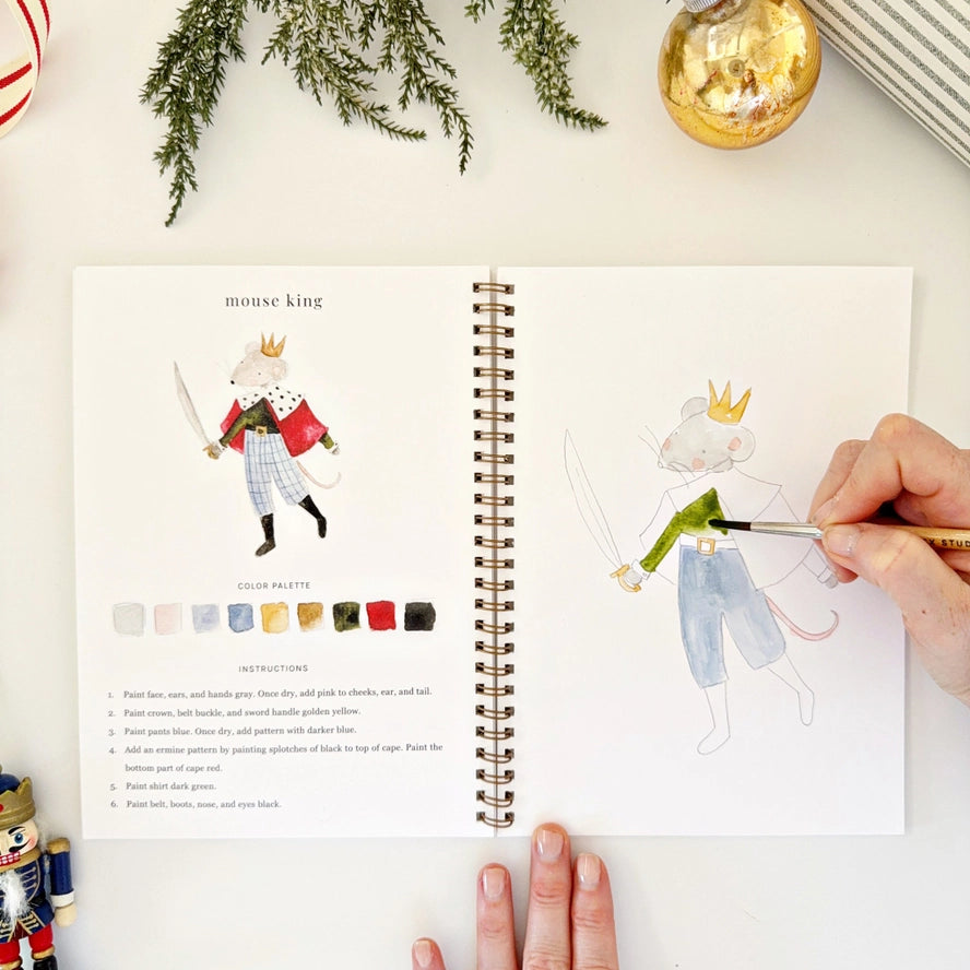 Nutcracker Watercolor Book