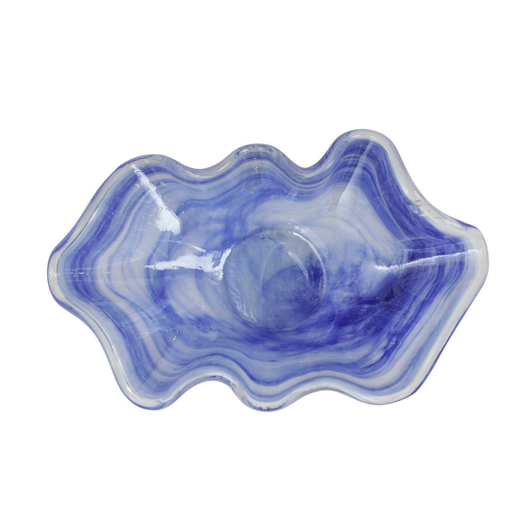 Vietri Onda Glass Cobalt Large Bowl