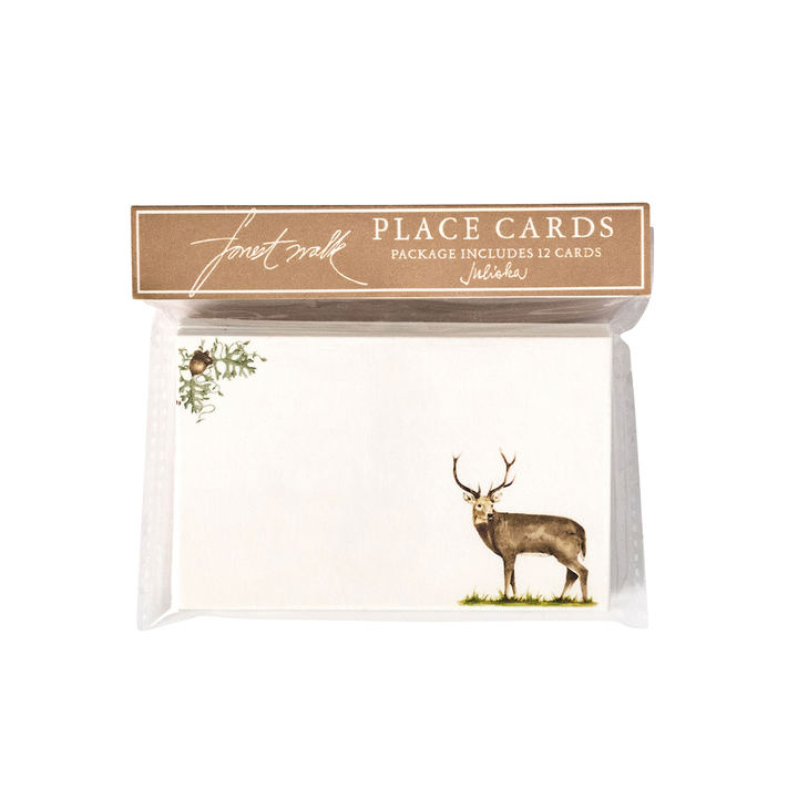 Pack of place cards with deer design