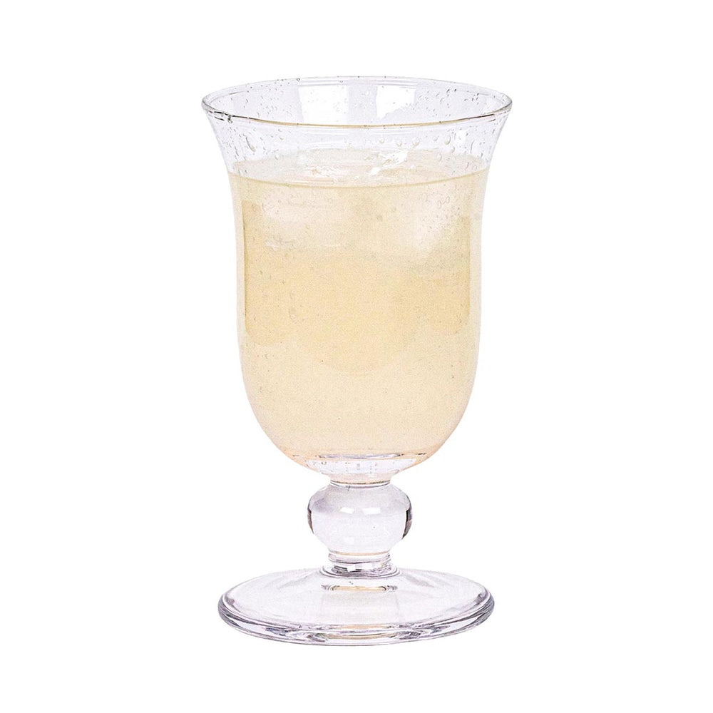 Juliska Provence Glass Clear Goblet with lemonade