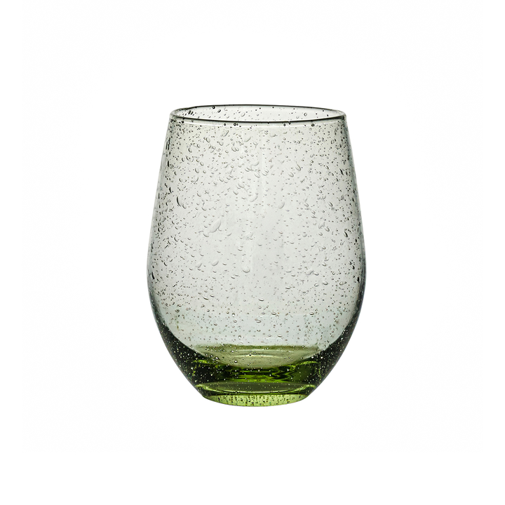 Juliska Provence Glass Basil Stemless Wine
