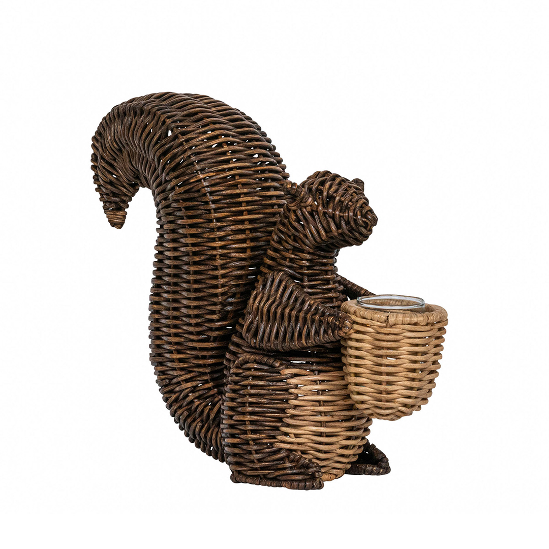 Juliska Devon Willow Squirrel Flameless Candle Holder