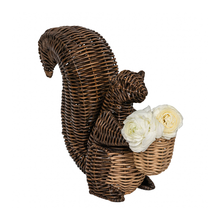 Load image into Gallery viewer, Juliska Devon Willow Squirrel Flameless Candle Holder
