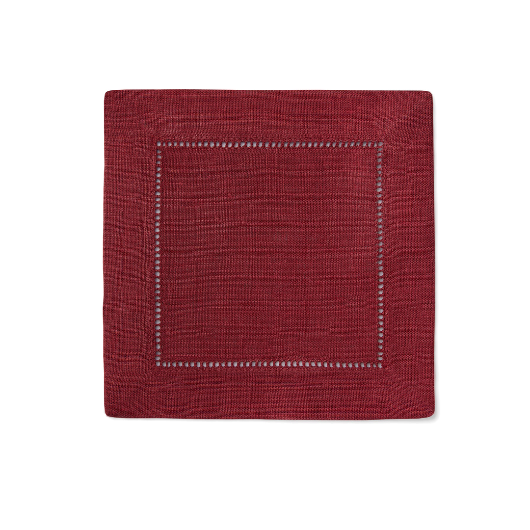 Sferra Festival Cinnabar Square Cocktail Napkin Set/6