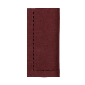 Deep Red Merlot dinner Napkin Folded