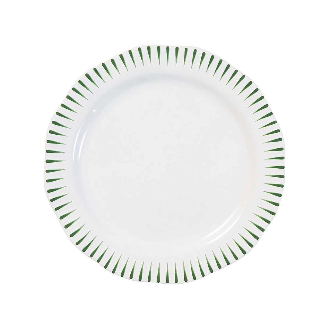 Juliska Sitio Stripe Basil Dinner Plate