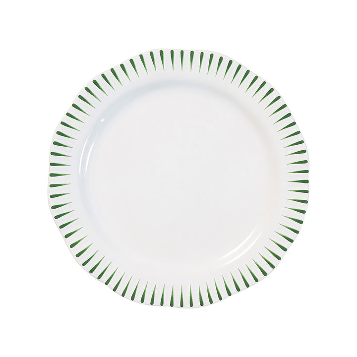 Juliska Sitio Stripe Basil Dinner Plate