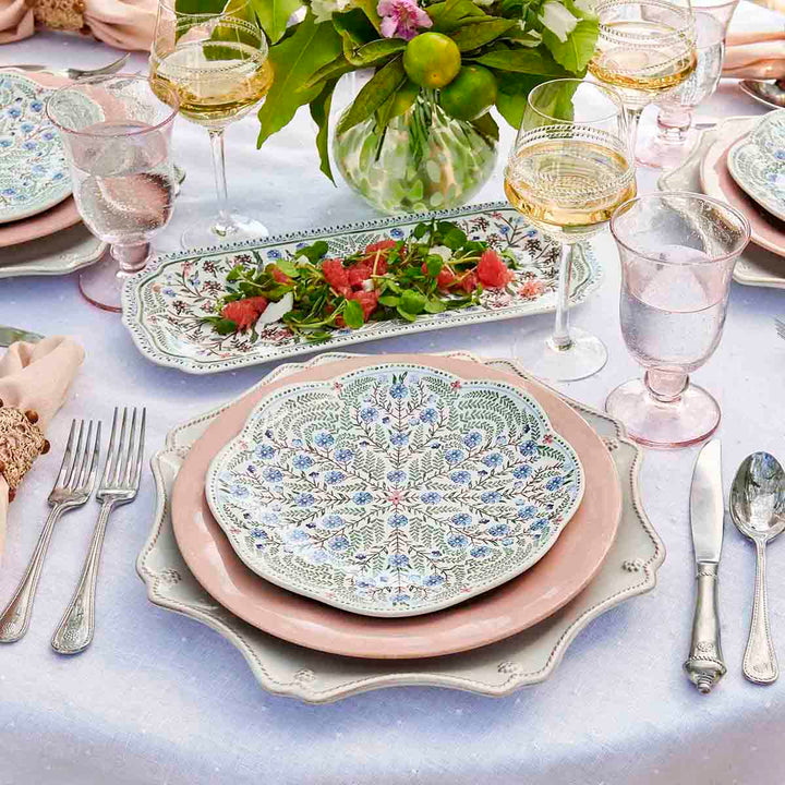 Juliska Villa Seville Chambray Dessert/Salad Plate, Scalloped