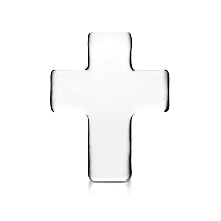 Simon Pearce Glass Cross, Medium