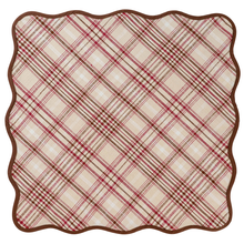 Load image into Gallery viewer, Juliska Harvest Tartan Mulberry Brown Tablecloth
