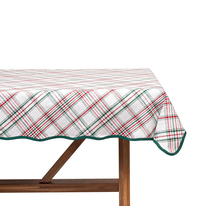 Juliska Merry Tartan Red & Green Tablecloth