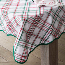 Load image into Gallery viewer, Juliska Merry Tartan Red &amp; Green Tablecloth
