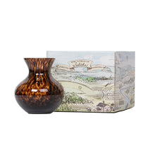 Load image into Gallery viewer, Juliska Puro Glass Tortoiseshell Vase 6&quot; with box
