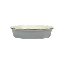 Load image into Gallery viewer, Vietri Italian Bakers Gray Pie quiche
