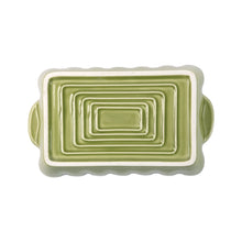Load image into Gallery viewer, vietri italian bakers green rectangular small bottom view
