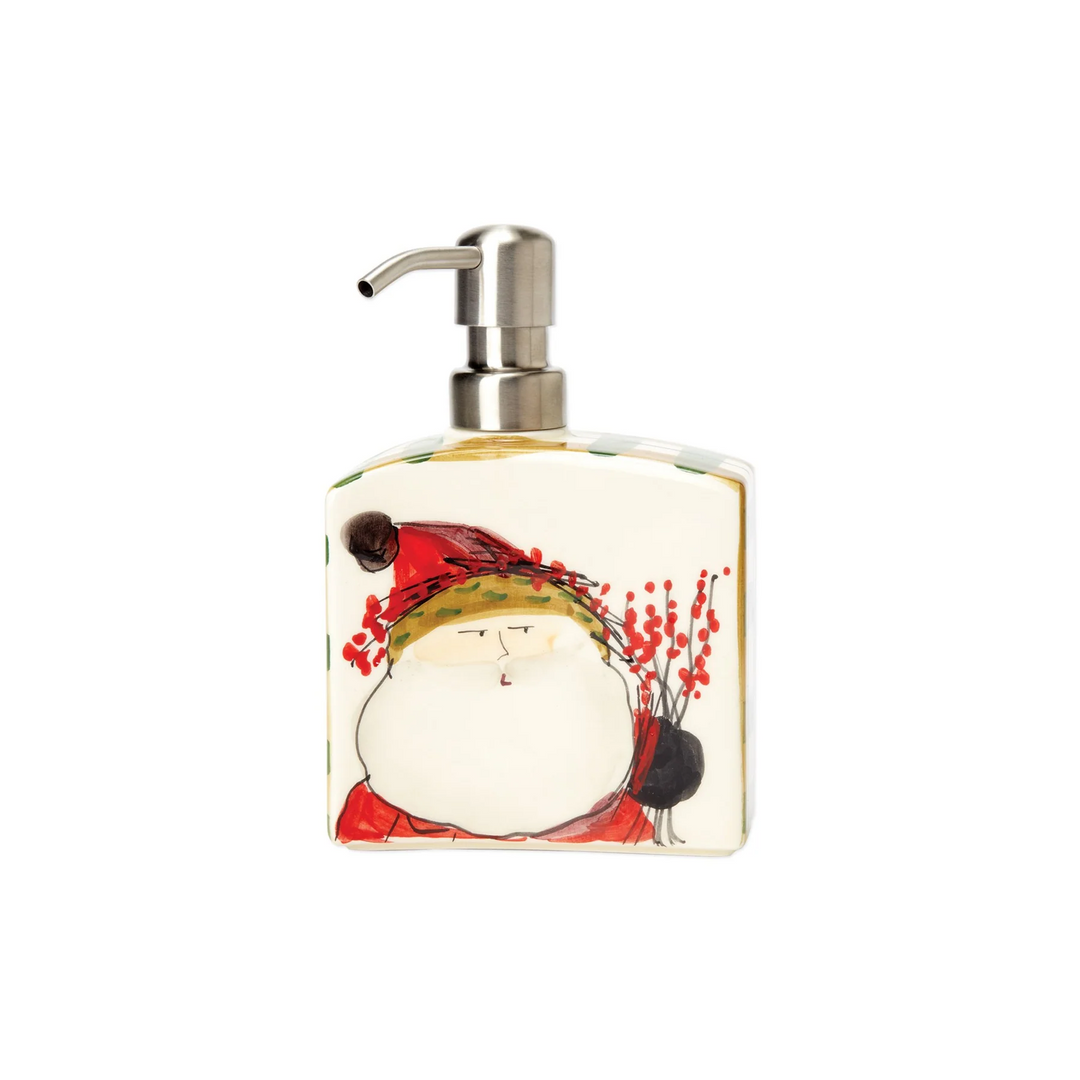 Vietri Old Saint Nick soap dispenser