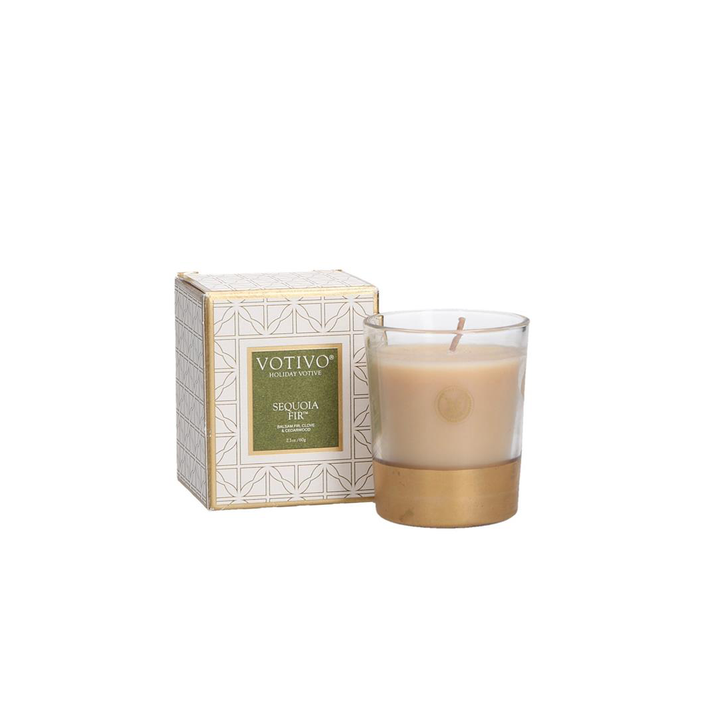 Votivo Sequoia Fir 2.1 ounce Holiday Votive Candle