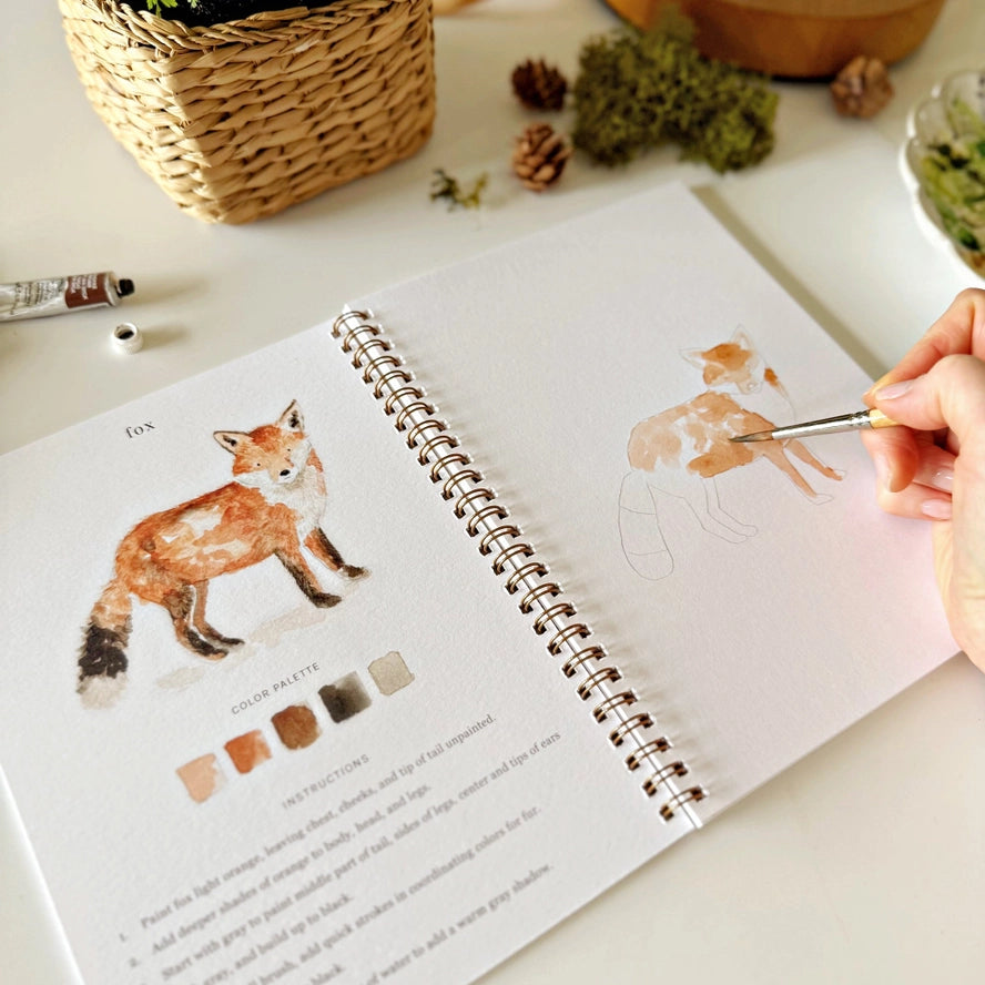 Woodland Watercolor Book