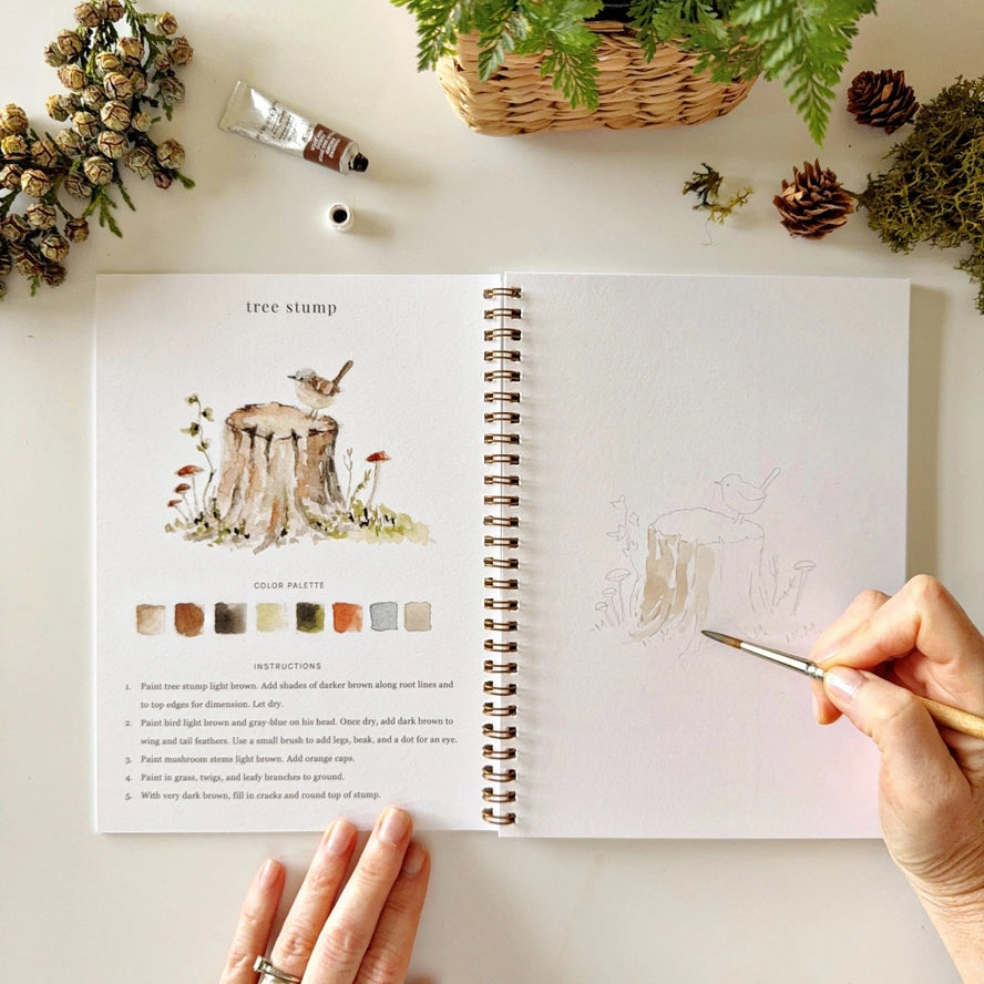 Woodland Watercolor Book