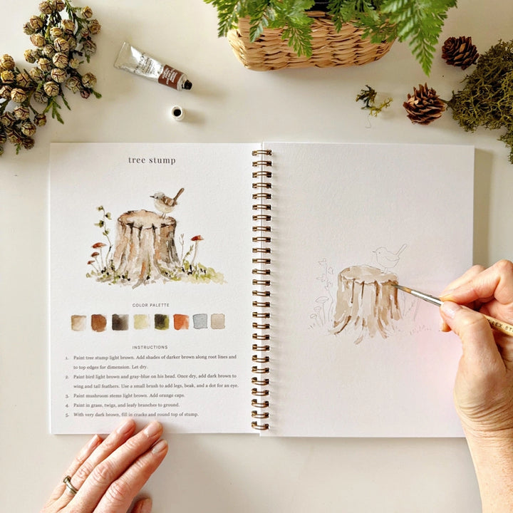 Woodland Watercolor Book