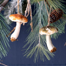 Load image into Gallery viewer, Wild Foam Mushroom Cluster Ornament, Small
